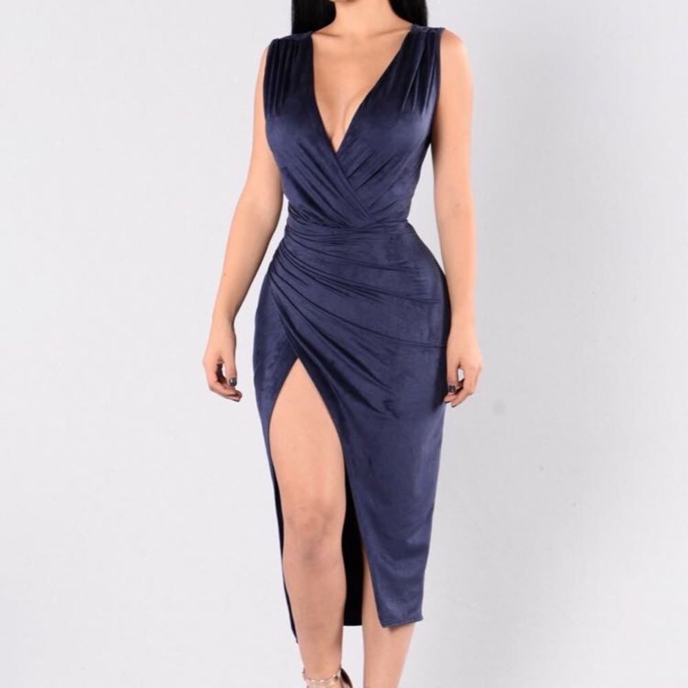 Navy blue dress